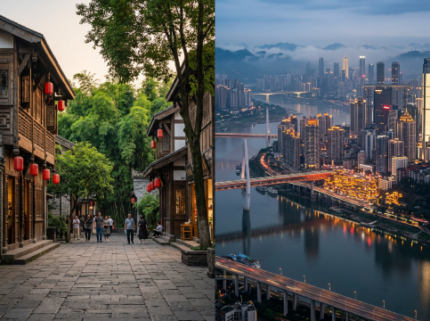 **Chengdu vs Chongqing**