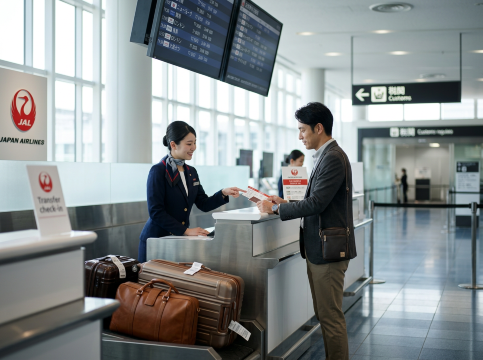 JAL乗り継ぎの荷物は「路線・航空券・税関」で決まる