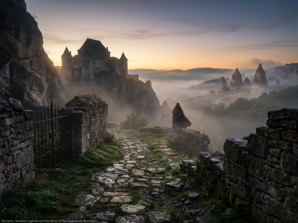 Romanian valley castle.