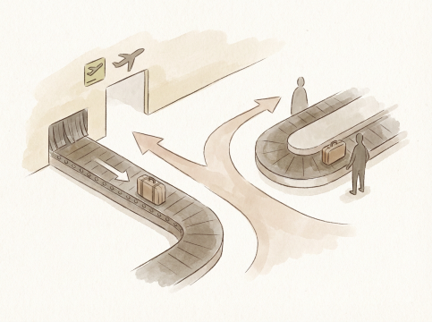 荷物取扱案内図