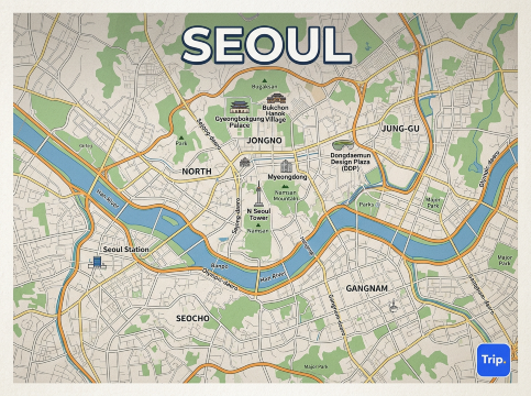 Seoul Map Guide for Singapore Travelers | Trip.com