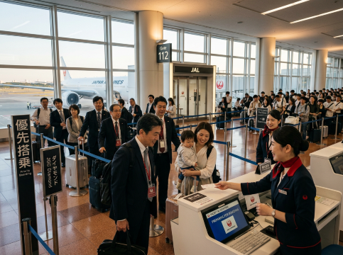 JALの優先搭乗は国内線と国際線で違う？