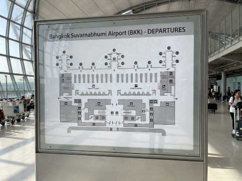 BKK Departures Map