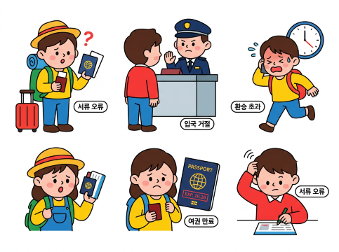 중국 무비자 입국 실수