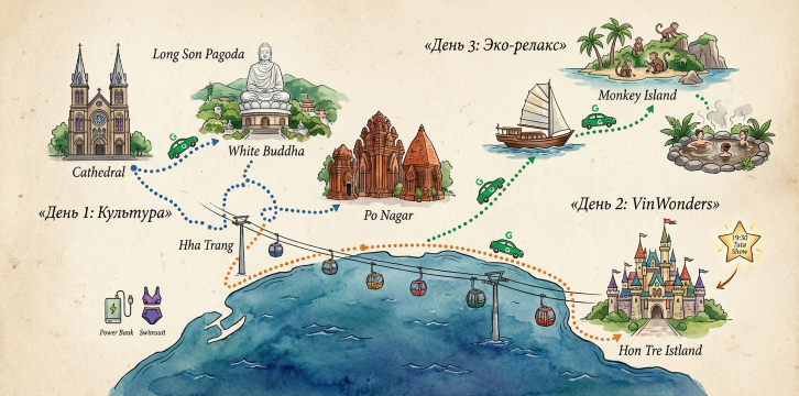 Туристическая карта-маршрут.