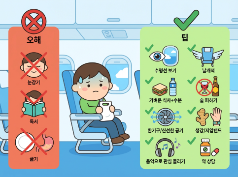 비행기 멀미에 대한 현실적인 팁