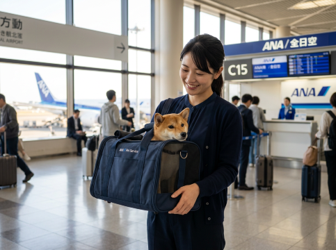 ANAでペットを預ける方法
