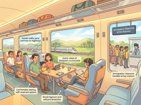 นั่งรถไฟจากสิงคโปร์ไปกัวลาลัมเปอร์