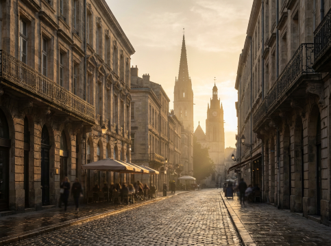 European street scene