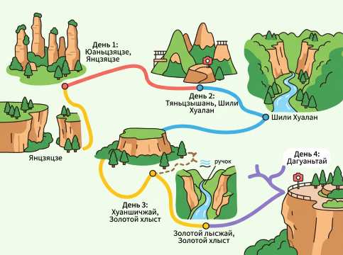 Маршрут по Чжанцзяцзе
