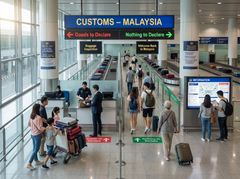 Malaysian Airport Customs.