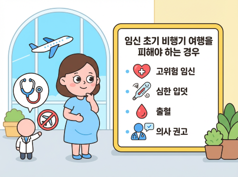 임신 초기 비행 주의사항