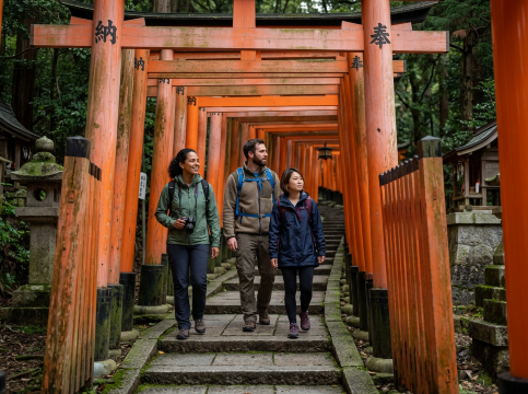 Japan Arrival Card: Canadians at Fushimi