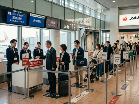 JALの優先搭乗を利用する方法
