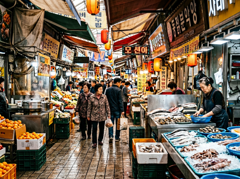 Dongmun Market Scene