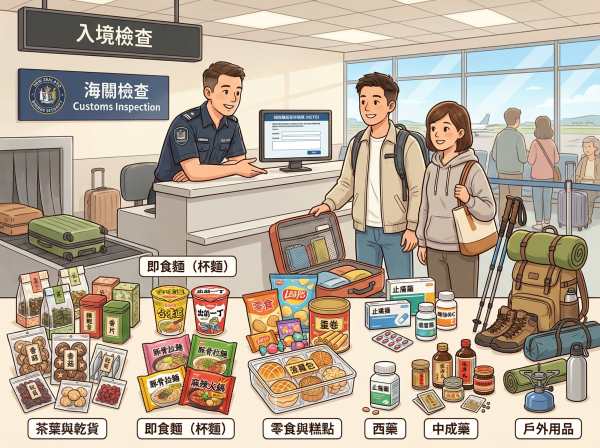 新西蘭海關檢查。