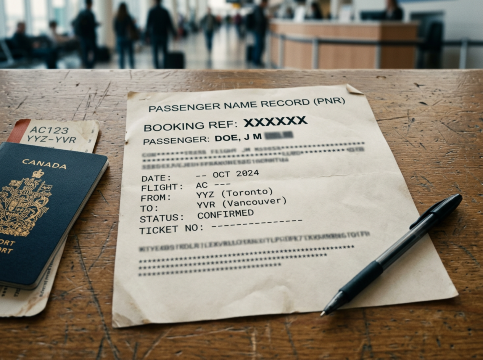 Trip.com Ticket PNR Document