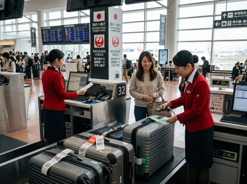 JAL国内線から国際線への乗り継ぎ荷物ルール