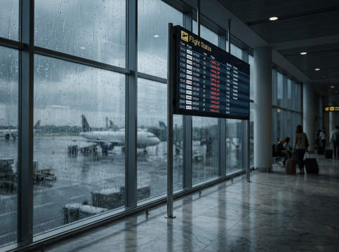 ฝนตกหนักเที่ยวบินถูกเลื่อน ทำยังไงได้บ้าง