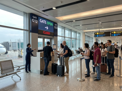 Airline boarding gate rules