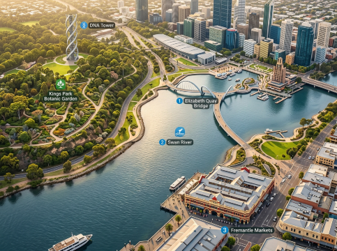 Perth Tourist Map
