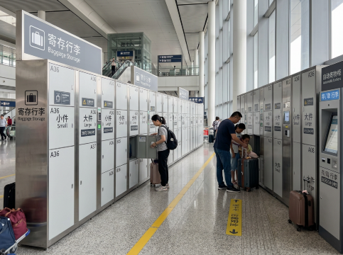 중국 공항 수하물 보관소