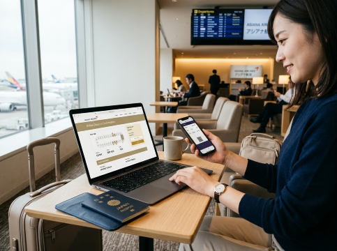 アシアナ航空のオンラインチェックインについて