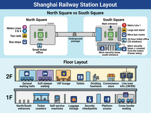 Shanghai Railway Station Layout