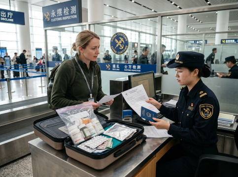 Medication to China: Airport vs Land Border