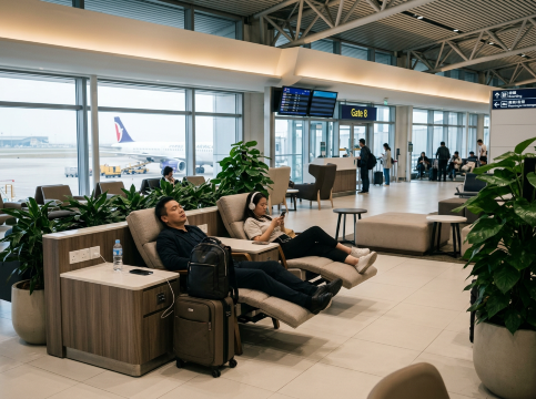 マカオ空港でホテル以外に使える休憩スポット