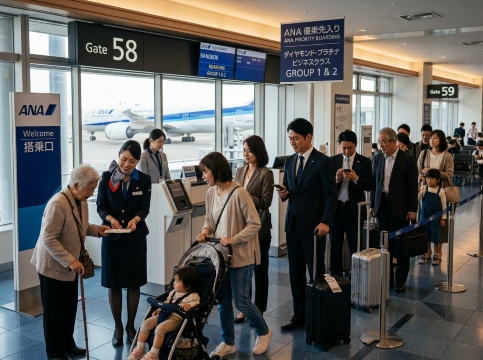 ANAの優先搭乗を利用できる人