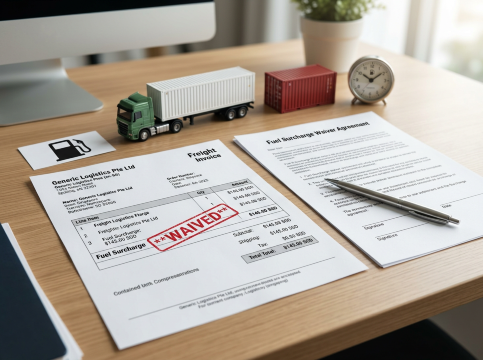 Fuel waiver invoice.