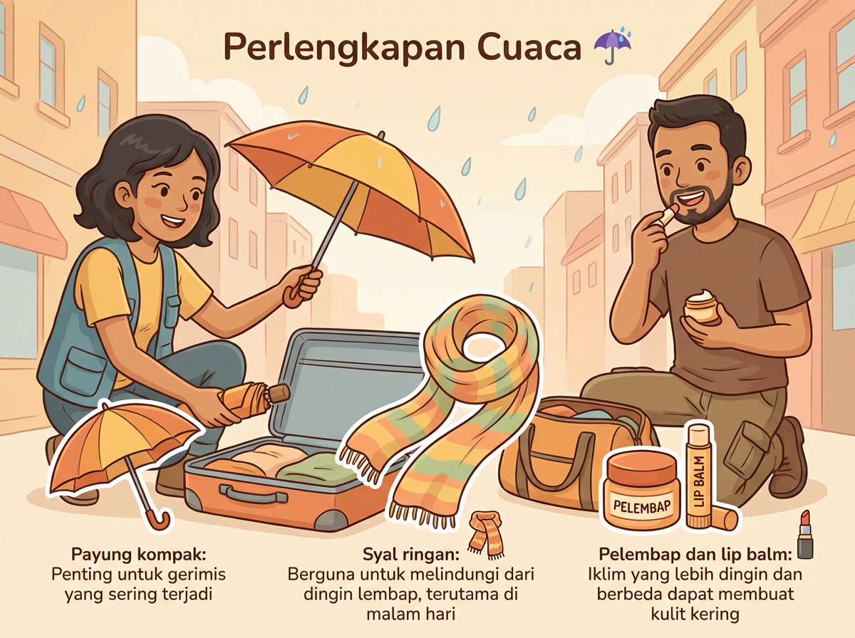 Perlengkapan Cuaca: 