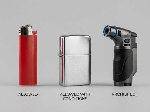 Bringing Lighter on Plane: Lighter type Rules