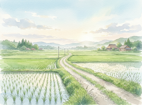 日本の田舎道