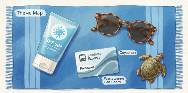 Тематическая карта Саадият.