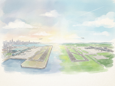 羽田・成田空港比較図