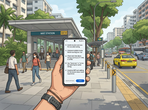 Singapore smartphone navigation