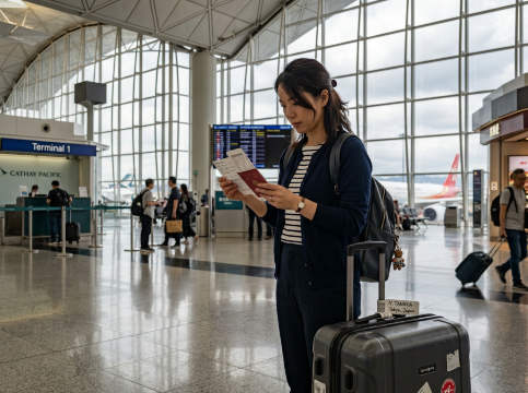 香港空港では「航空券・搭乗券・荷物」を最初に確認しよう