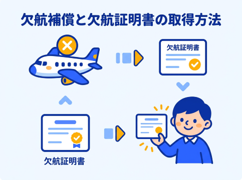 欠航補償手順図