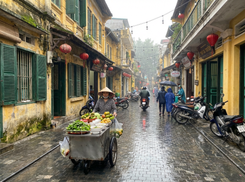 Vietnamese street.