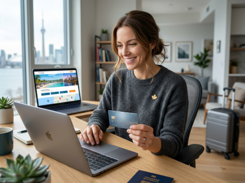 Canadian plans travel with credit card