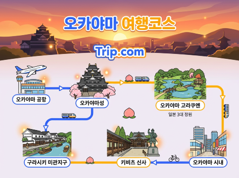 오카야마 여행코스 추천: 2박 3일부터 4박 5일까지!