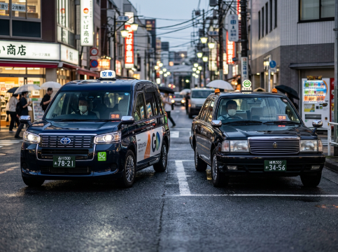 Two Japanese Taxis