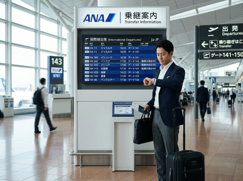 ANAの乗り継ぎ時間の目安