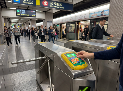 Pintu MTR Hong Kong.