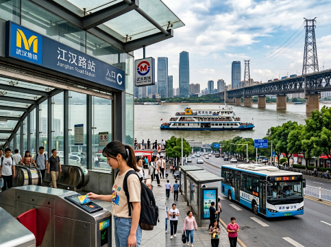 Wuhan Metro, Bus, Feri.