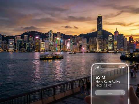 In Victoria Harbour with Hong Kong eSIM
