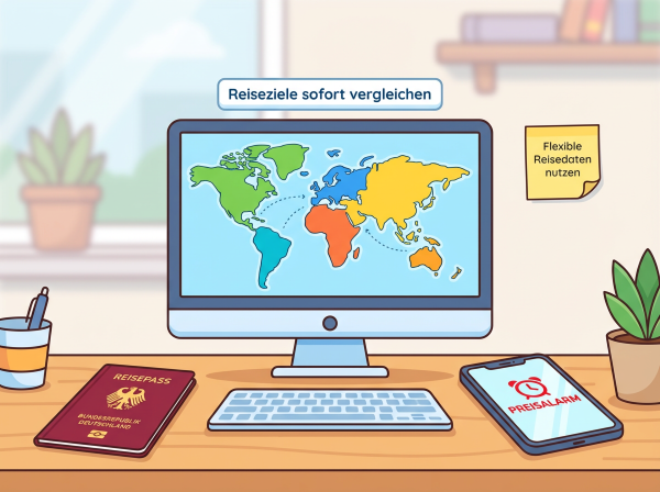 So finden Sie günstige Flüge mit der Kartenansicht