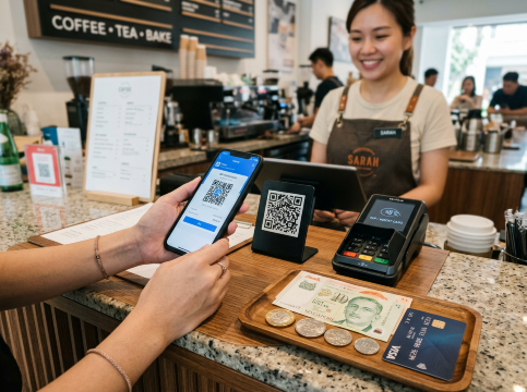Alipay vs Cash, Card
